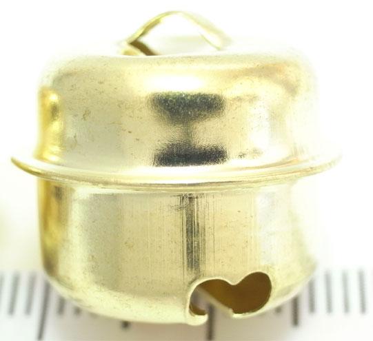 福鈴　7分切カン　約幅19mm×高さ17mm  ゴールド 　和鈴　お徳用　携帯ストラップ　キーホルダー等に