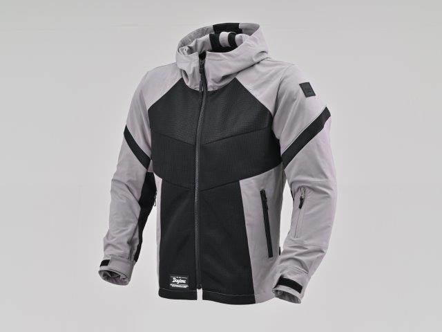 DAYTONA デイトナ DJ-010 ハーフメッシュパーカー ブラック/グレー