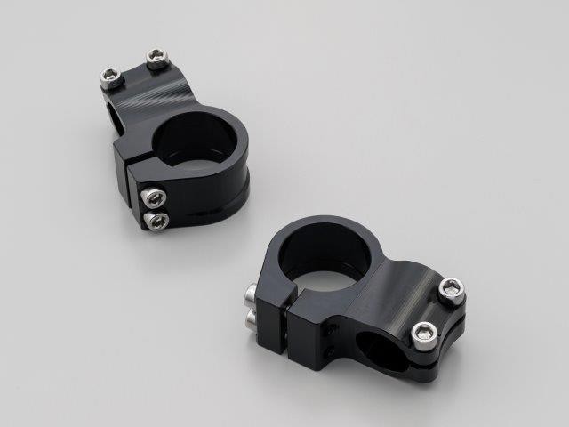 DAYTONA デイトナ 削り出しセパレートハンドル クランプ左右セット ブラック Φ35 69448