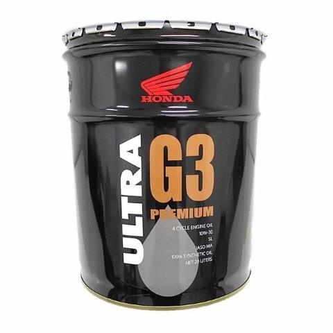 20L ペール缶 Honda ホンダ 2輪用エンジンオイル ULTRA G3 PREMIUM ウルトラ G3 プレミアム 10W-30 化学合成油 4サイクル用 08234-99967の通販は