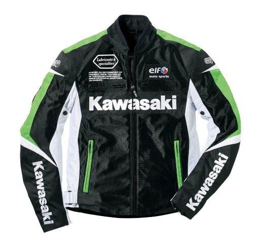 ジャケット Kawasaki カワサキ 純正 カワサキ x elf ライディングメッシュ