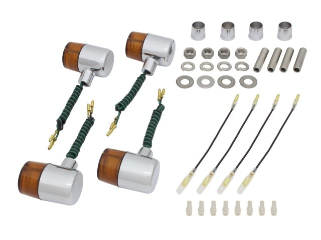 POSH Faith ポッシュ フェイス クラシカル 71タイプウインカーキット メッキボディ/オレンジレンズ SR400/FI(1985-)/SR500(1985-1998) 010091-53の通販は 11,153円