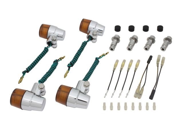 POSH Faith ポッシュ フェイス スーパーバイクミニタイプウインカーセット メッキボディ/オレンジレンズ W650(2004-)/W400('2004-)/エストレヤ(2007-2013) 016132-33の通販は