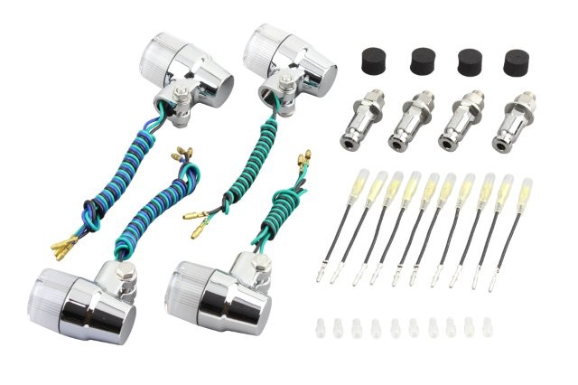 POSH Faith ポッシュ フェイス スーパーバイクミニタイプウインカーセット メッキボディ/クリアーレンズ 031433-33の通販は