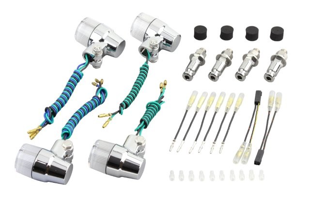 POSH Faith ポッシュ フェイス スーパーバイクミニタイプウインカーセット メッキボディ/クリアーレンズ 031533-33の通販は