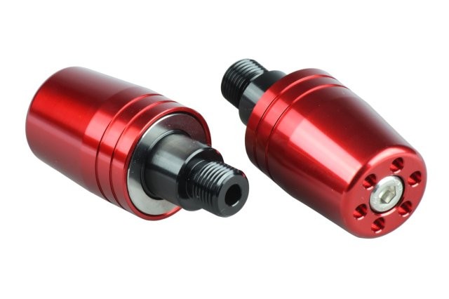 POSH Faith ポッシュ フェイス ウルトラヘビーバーエンドヤマハ純正ハンドル用M16タイプ レッド 031779-02-10