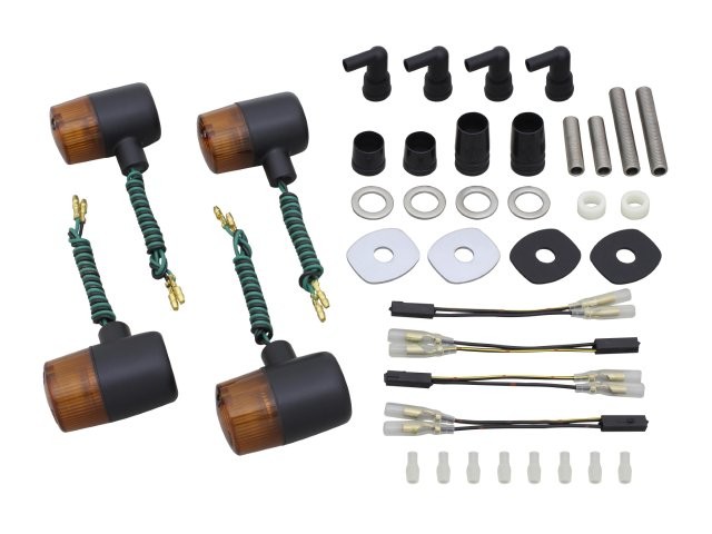 POSH Faith ポッシュ フェイス クラシカル 71タイプウインカー車種専用キット ブラックボディ/オレンジレンズ W800(2020) 043191-56の通販は