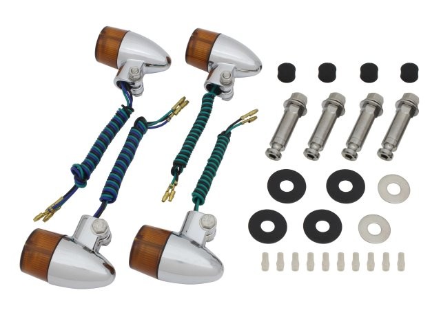 POSH Faith ポッシュ フェイス 砲弾タイプウインカーセット メッキボディ/オレンジレンズ CB1300SF(1998-2002) 053498-33の通販は