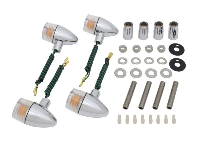 POSH Faith ポッシュ フェイス クラシカル 砲弾タイプウインカーキット メッキボディ/クリアーレンズ XJR1300(2007-/1998-1999)/XJR1200/XJR400/S(1993-1994) 060099-53の通販はその他バイクパーツ