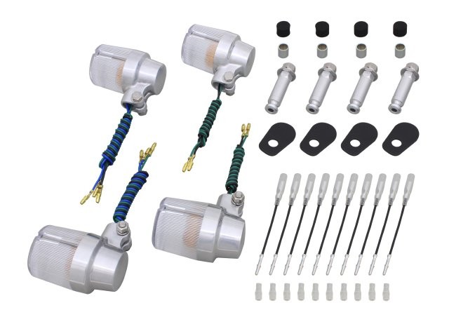 POSH Faith ポッシュ フェイス スーパーバイクタイプウインカーセット バフボディ/クリアーレンズ ZRX1100/II(-2000)/ZRX400(-2000)/ZR-7 071494-23の通販は