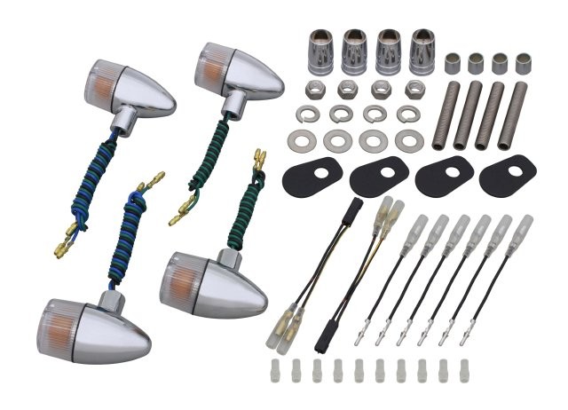 POSH Faith ポッシュ フェイス クラシカル 砲弾タイプウインカーキット メッキボディ/クリアーレンズ ZRX1200R(2001-2003) 071599-53の通販は 12,632円