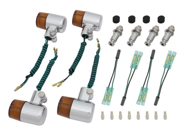 POSH Faith ポッシュ フェイス 71タイプウインカーセット メッキボディ/オレンジレンズ GSX400インパルス(-1998)  080091-33の通販は