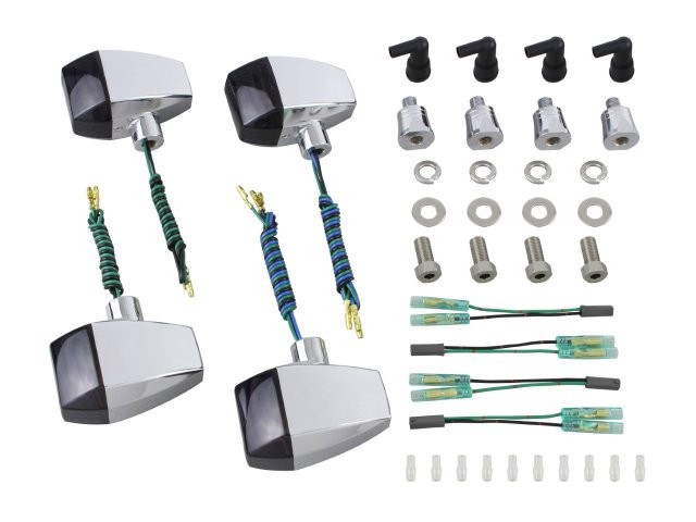 POSH Faith ポッシュ フェイス ZRタイプクリスタルカットレンズウインカーキット メッキボディ/スモークレンズ GSX1400/イナズマ1200/400/GSX400インパルス(1999-) 080487の通販は