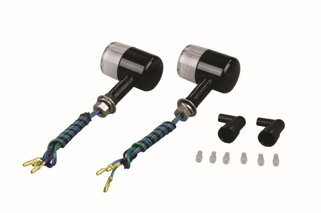 POSH Faith ポッシュ フェイス アルミマシンドウインカー71タイプ ロングステーダブル球（電球無し） ブラックボディ/クリアーレンズ 091492-L6の通販は 6,929円