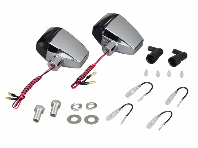 POSH Faith ポッシュ フェイス ZRタイプLEDウインカースタンダードレンズ（ダイヤカット）2個入り シングル仕様 メッキボディ/スモークレンズ 096063の通販は 6,929円