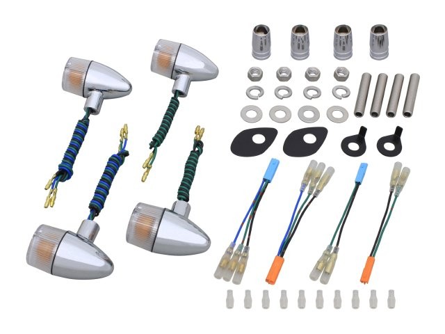 POSH Faith ポッシュ フェイス クラシカル 砲弾タイプウインカーキット メッキボディ/クリアーレンズ CB1300SF(2003-2005)/CB400SF(2004-2005/2008-2016) 152499-53の通販は
