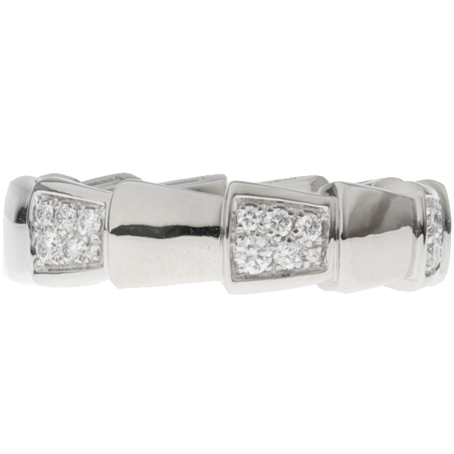 （新品仕上げ済）ブルガリ BVLGARI セルペンティ ヴァイパー ダイヤ シェル リング 353213 K18 PG × ダイヤ ＃56 指環 8855 BVLGARI セルペンティ ヴァイパー 358635 K18 YG 約12号 セルペンティ
