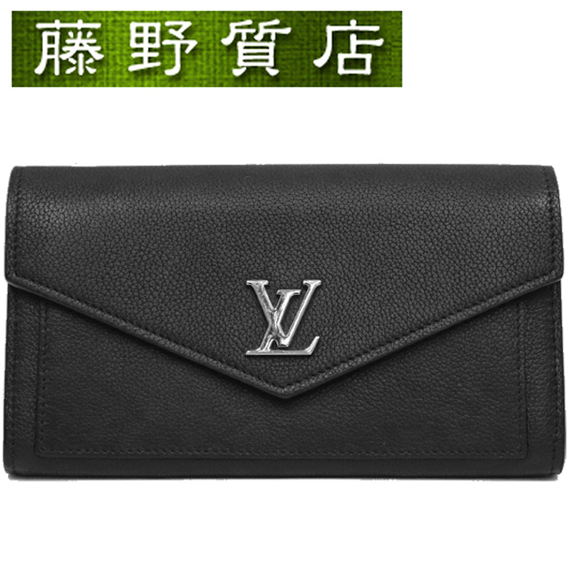 LOUIS VUITTON ルイヴィトン レザー ポルトフォイユ ロックミニ 三つ折り コンパクト財布 M80984 ホワイト/ブラック by