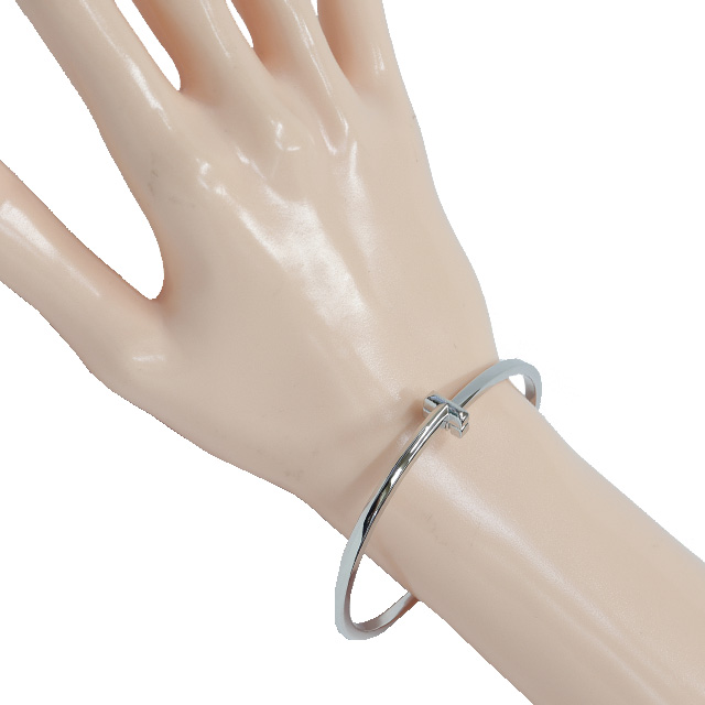 Tiffany & Co. Tワン ナローヒンジバングル 最終セール】ティファニー