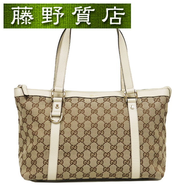 グッチ GUCCI アビー トートバッグ GGキャンバス レザー
