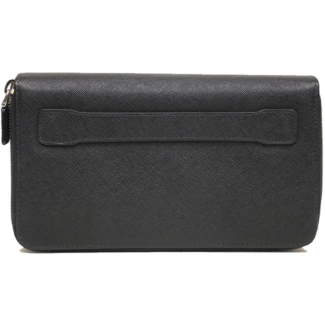 PRADAサフィアーノ長財布 ラウンドファスナー ブラック プラダ 長財布