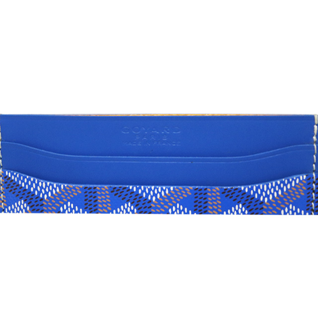未使用品）ゴヤール GOYARD サンシュルピス カードケース PVC ブルー  