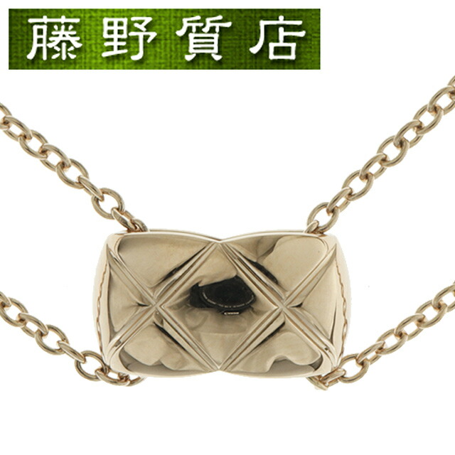 （新品仕上げ済）シャネル CHANEL ココクラッシュ ネックレス マトラッセ K18 PG J11356 2023年 証明書 ペンダント 8624の通販はネックレス