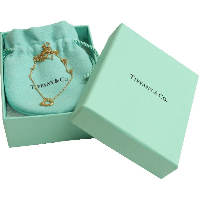 新品仕上げ済★TIFFANY　ティファニー　オープンハート　K18 ネックレス TIFFANY&Co. ティファニー オープンハート ネックレス K18