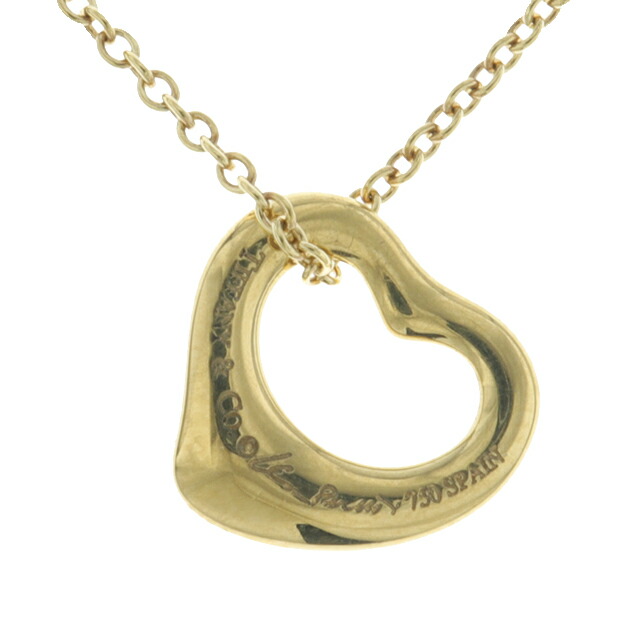 新品仕上げ済) ティファニー TIFFANY オープンハート ネックレス