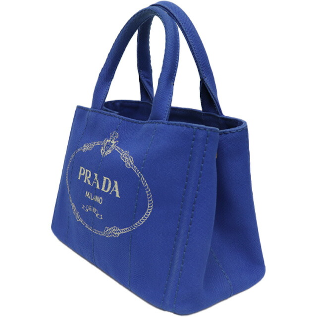 プラダ PRADA カナパ 2way バッグ 1BG439 青 キャンバス