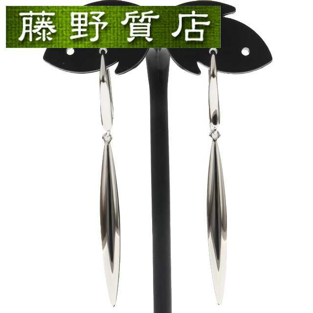 (新品仕上げ済）ティファニー TIFFANY フェザー ピアス K18 WG ホワイトゴールド イヤリング 8860の通販は