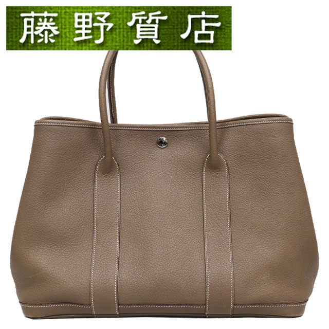 エルメス HERMES ガーデンパーティ PM 36 ネゴンダ エトープ シルバー金具 □M刻印 2009年 8294の通販は