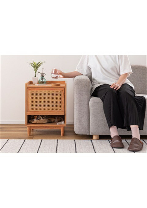 ナイトテーブル カラー : ナチュラル サイドテーブル 東谷 AZUMAYA PM-514NA_11