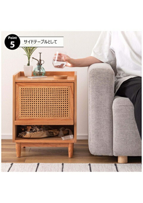 ナイトテーブル カラー : ナチュラル サイドテーブル 東谷 AZUMAYA PM-514NA_4