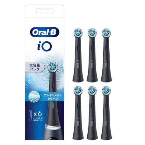 BRAUN ブラウン 替えブラシ 6本入 オーラルB iOアルティメイトクリーン ブラック IORBCB-6ELの通販は 6,311円