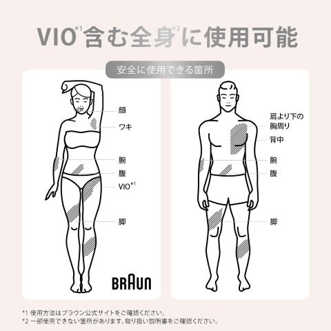 BRAUN ブラウン PL3138 PL3138 家庭用光美容器「シルクエキスパート Pro3」（コンパクトヘッド1個付きモデル）【IPL方式/VIO対応/サロン同様のテクノロジー/女性・男性用】 BRAUN（ブラウン） ホワイト＆ゴールド_4