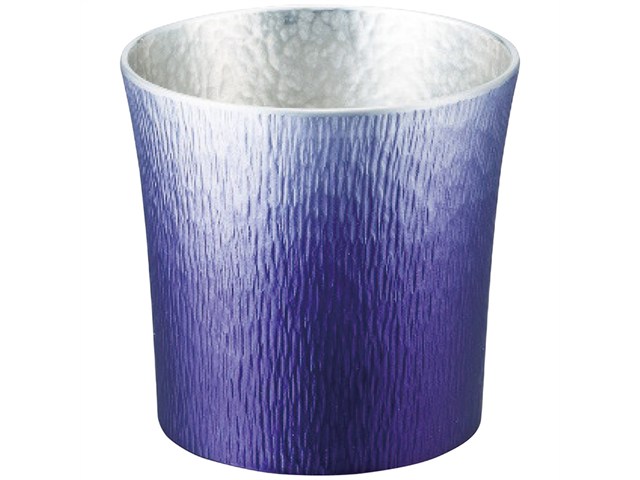 【ギフト】 大阪錫器 錫製タンブラー310ml 24-2-1NPR（紫（SHINRA））