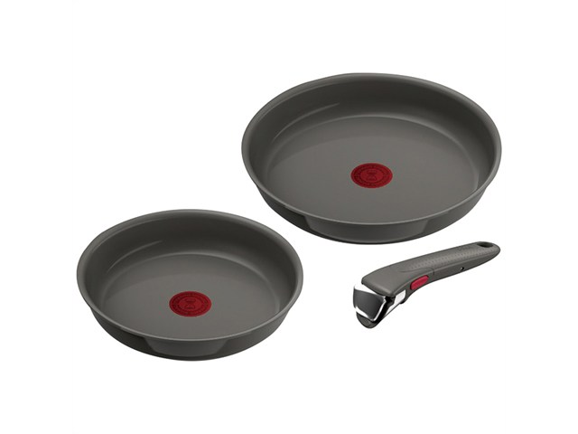 【ギフト】 グループセブ　ジャパン ティファール インジニオ・ネオ IHセラミックグライド アースグレー セット3 L26693