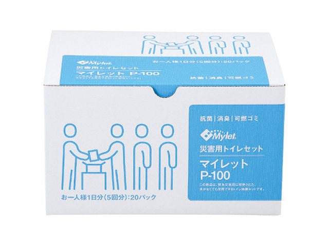 まいにち 災害用トイレセット(100回分) マイレット P-100