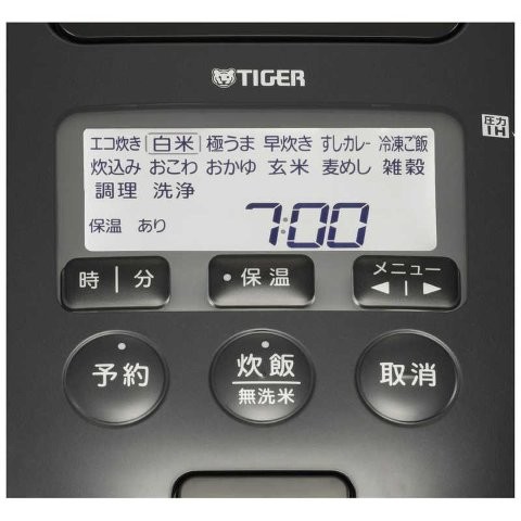 TIGER タイガー 圧力IHジャー炊飯器 炊きたて ご泡火炊き 3.5合 ピュアブラック JPD-G060KP_2