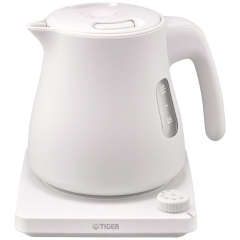 TIGER タイガー 蒸気レス電気ケトル グレイッシュホワイト 0.8L PTV-A080WG