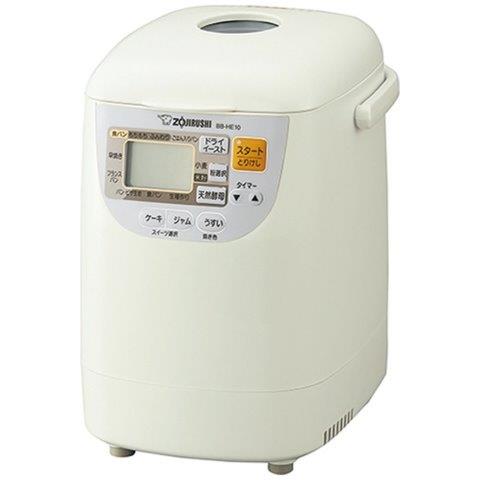 象印マホービン ZOJIRUSHI BBHE10 ホームベーカリー スッキリとおける、コンパクトサイズ。 ホワイト BB-HE10の通販は