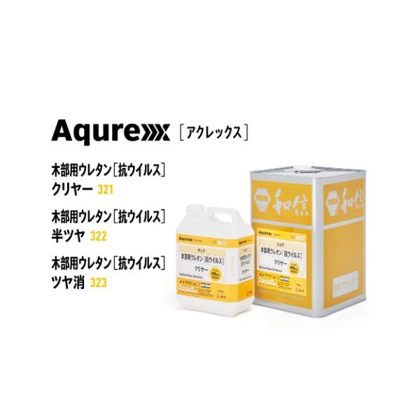 アクレックス 木部用ウレタン【抗ウィルス】  クリヤー 321  14kgの通販は