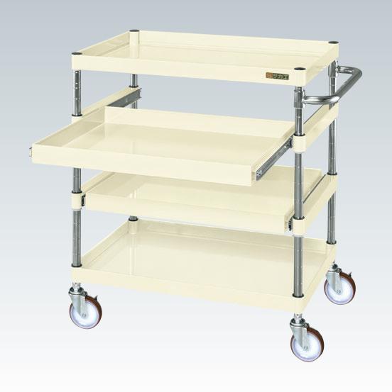 CSパールワゴン(中量タイプ・スライド棚付) CSP-6084SNUI 【お届け先が法人か個人事業主様限定・キャンセル不可】※一部地域「送料別」の通販は