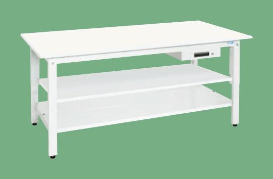 軽量作業台(抗菌・抗ウイルス天板・中棚中板付) KH-39AVPWT2 【お届け先が法人か個人事業主様限定・キャンセル不可】※一部地域「送料別」の通販は