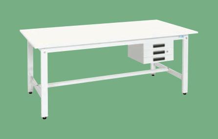 軽量作業台KKタイプ(抗ウイルス天板・キャビネット3段付) KK-68CVPW 【お届け先が法人か個人事業主様限定・キャンセル不可】※一部地域「送料別」の通販は