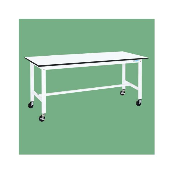 軽量作業台KSタイプ(移動式・直進安定金具無し) KS-187SURI 幅W1800×奥行D750×高さH740(mm)/業務用/新品/送料無料 サカエ 軽量作業台KSタイプ(移動式・直進安定金具無し) KS-187SURI 車