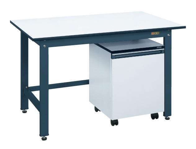 軽量作業台KKタイプ・キャビネットワゴン付 KKD-187LC 【お届け先が法人か個人事業主様限定・キャンセル不可】※一部地域「送料別」の通販は