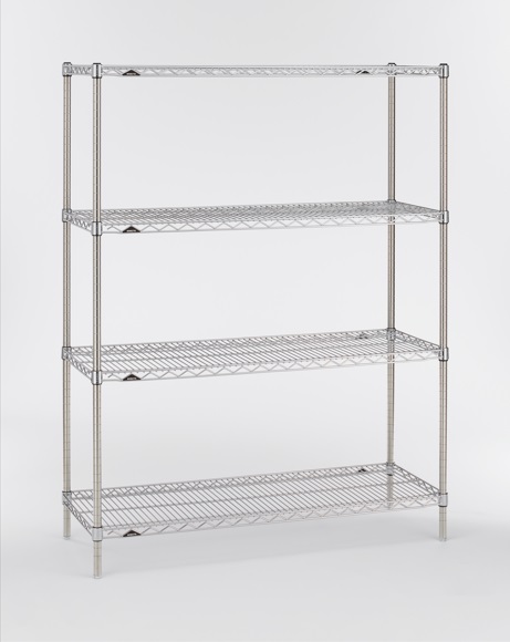 ＴＲＵＳＣＯ 軽量棚背板・側板付 Ｗ１８００ＸＤ３００Ｘ２１００ ６段 ネオグレー 1台 送料別途直送品TRUSCO スチールラック 軽量棚背板・側板付