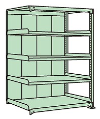 中量棚PB型パネル付(500kg/段・連結・5段タイプ) PBG-2565R 【お届け先が法人か個人事業主様限定・キャンセル不可】※一部地域「送料別」の通販は 54,894円